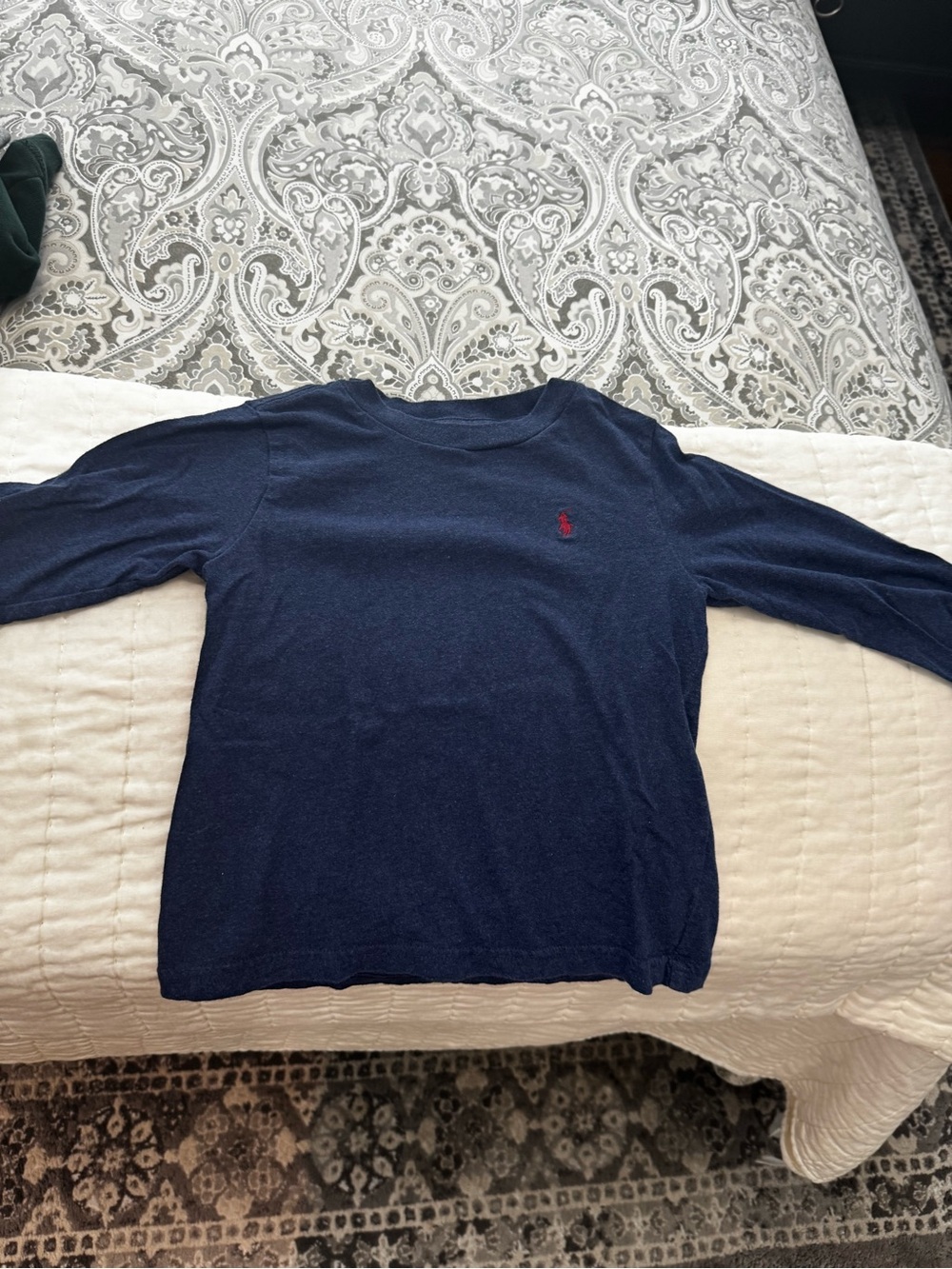 Polo by Ralph Lauren Navy Sweater with Red Polo Pony